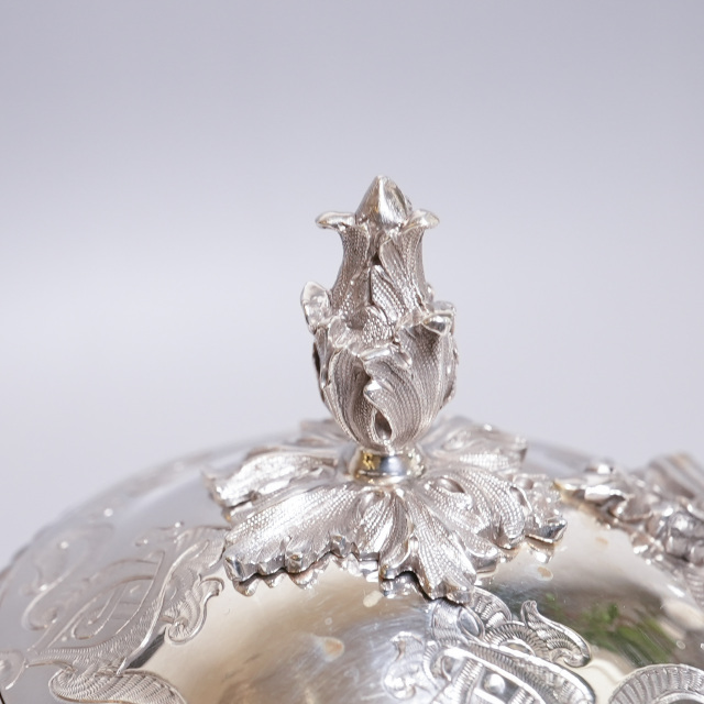 イギリス 1863年 シルバー 純銀製ティーサービス3点 ECJPTD0002