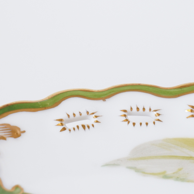 ドイツ 1890年代 磁器 NYMPHENBURG ニンフェンブルク 果実紋プレート ECJPTD0026