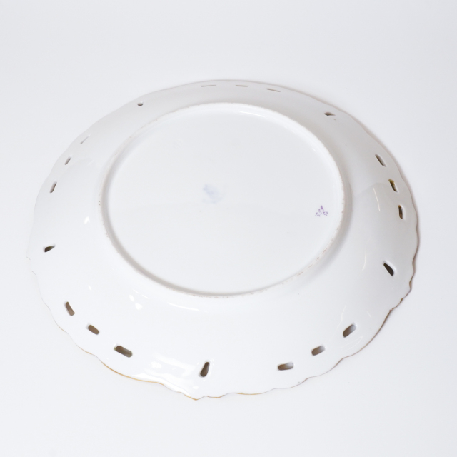 ドイツ 1890年代 磁器 NYMPHENBURG ニンフェンブルク 果実紋プレート ECJPTD0026