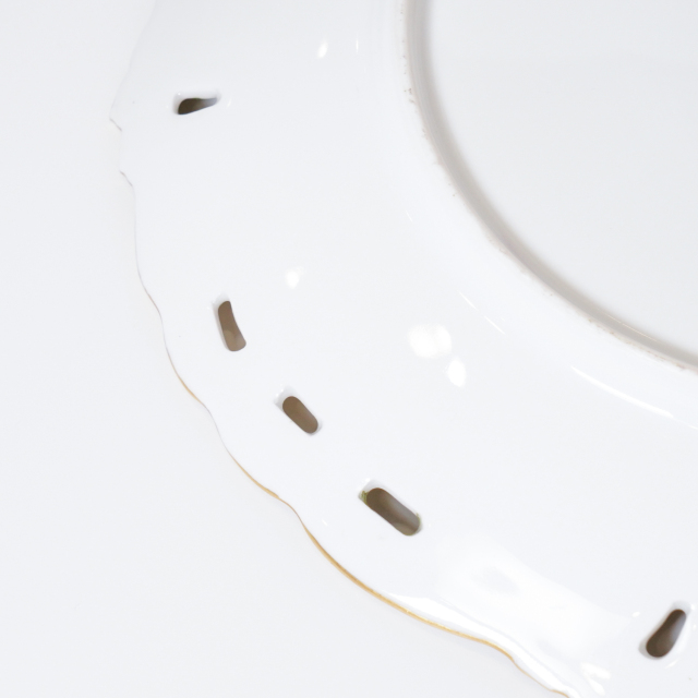 ドイツ 1890年代 磁器 NYMPHENBURG ニンフェンブルク 果実紋プレート ECJPTD0026