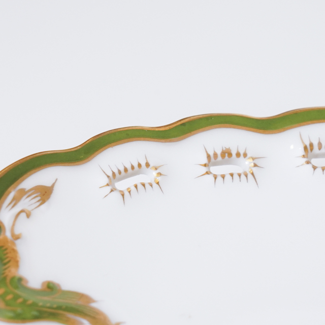 ドイツ 1890年代 磁器 NYMPHENBURG ニンフェンブルク 果実紋プレート ECJPTD0027