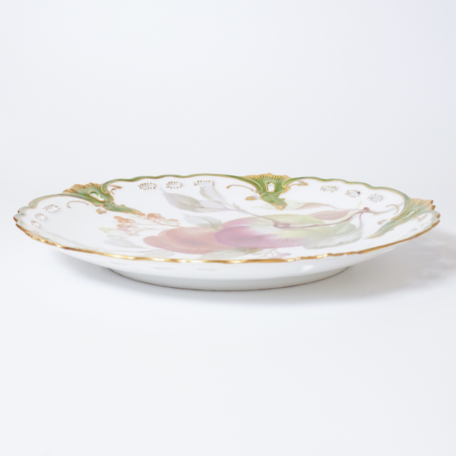 ドイツ 1890年代 磁器 NYMPHENBURG ニンフェンブルク 果実紋プレート ECJPTD0028