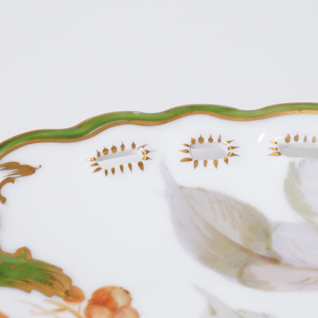 ドイツ 1890年代 磁器 NYMPHENBURG ニンフェンブルク 果実紋プレート ECJPTD0028