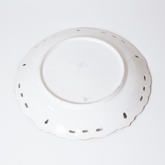 ドイツ 1890年代 磁器 NYMPHENBURG ニンフェンブルク 果実紋プレート ECJPTD0028