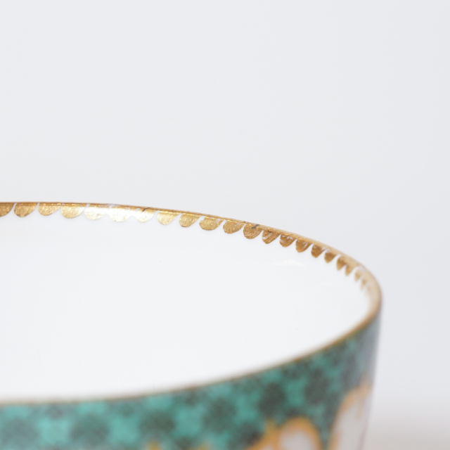 ドイツ 1750年代 磁器 MEISSEN マイセン ワトー紋カップ&ソーサー ECJPTD0029