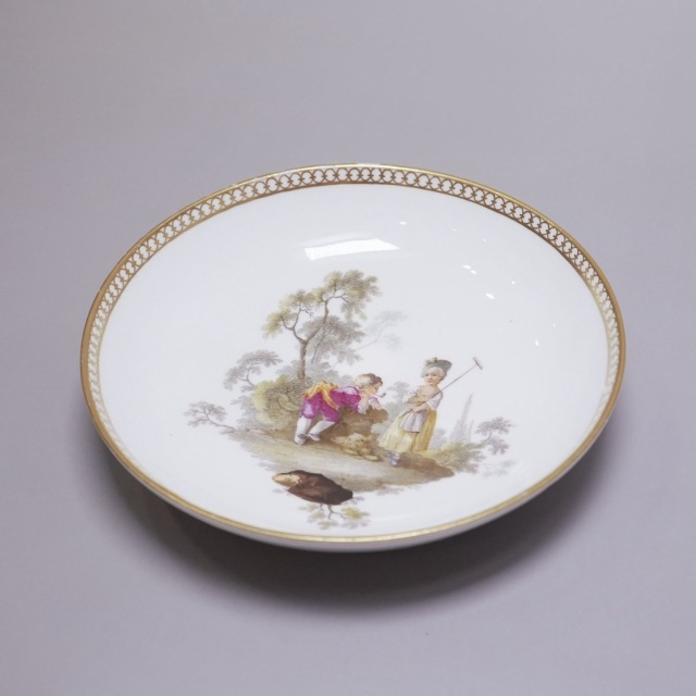 ドイツ 1880年代 磁器 MEISSEN マイセン 人物紋カップ＆ソーサ? ECJPTD0046