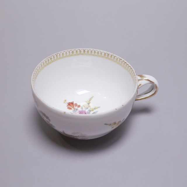 ドイツ 1880年代 磁器 MEISSEN マイセン 人物紋カップ＆ソーサ? ECJPTD0046
