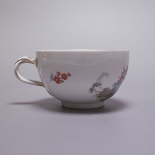 ドイツ 1880年代 磁器 MEISSEN マイセン 人物紋カップ＆ソーサ? ECJPTD0046