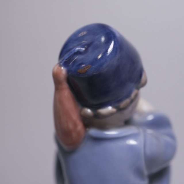 デンマーク 1960年代 磁器 Royal Copenhagen ロイヤル コペンハーゲン 少年オブジェ ECJPTD0052