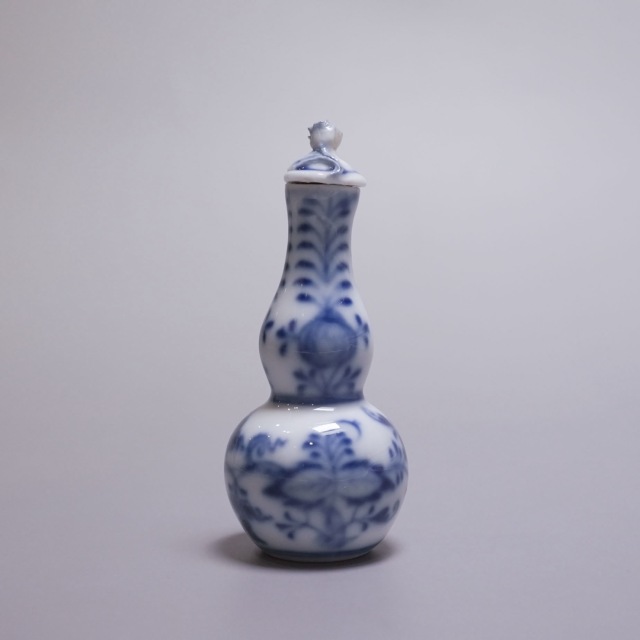 ドイツ 1880年代 磁器 MEISSEN マイセン ブルーオニオン香水瓶 ECJPTD0053
