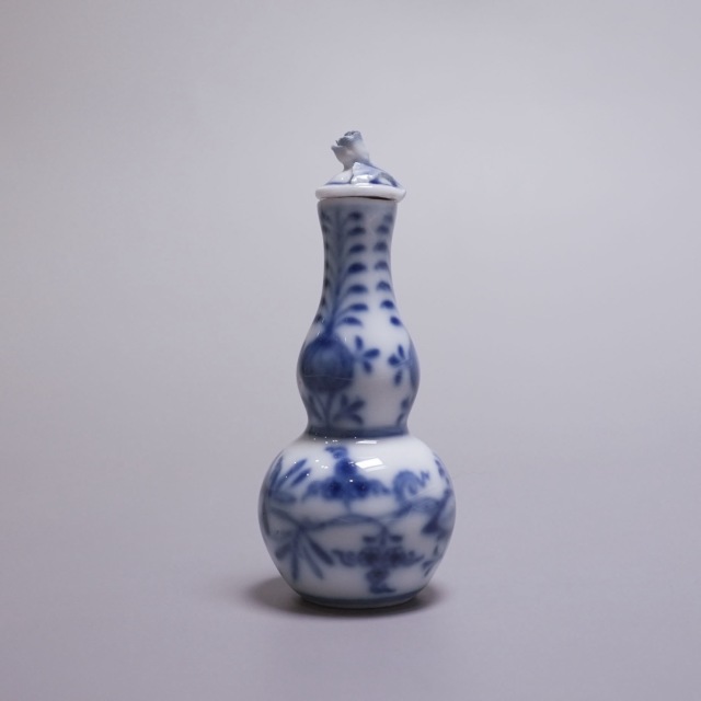 ドイツ 1880年代 磁器 MEISSEN マイセン ブルーオニオン香水瓶 ECJPTD0053
