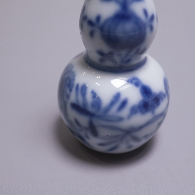 ドイツ 1880年代 磁器 MEISSEN マイセン ブルーオニオン香水瓶 ECJPTD0053