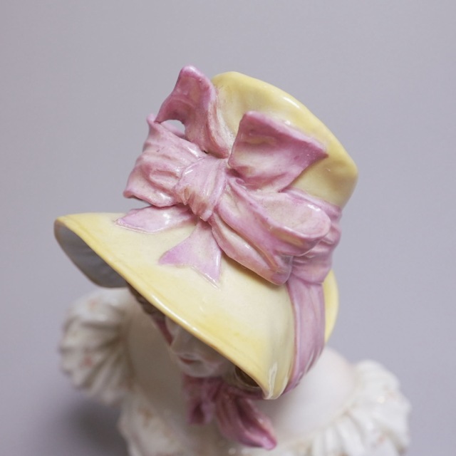 ドイツ 1880年代 磁器 MEISSEN マイセン 貴婦人オブジェ