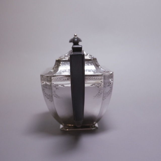 イギリス 1880年代 シルバー ティーサービス4点 ECJPTD0055