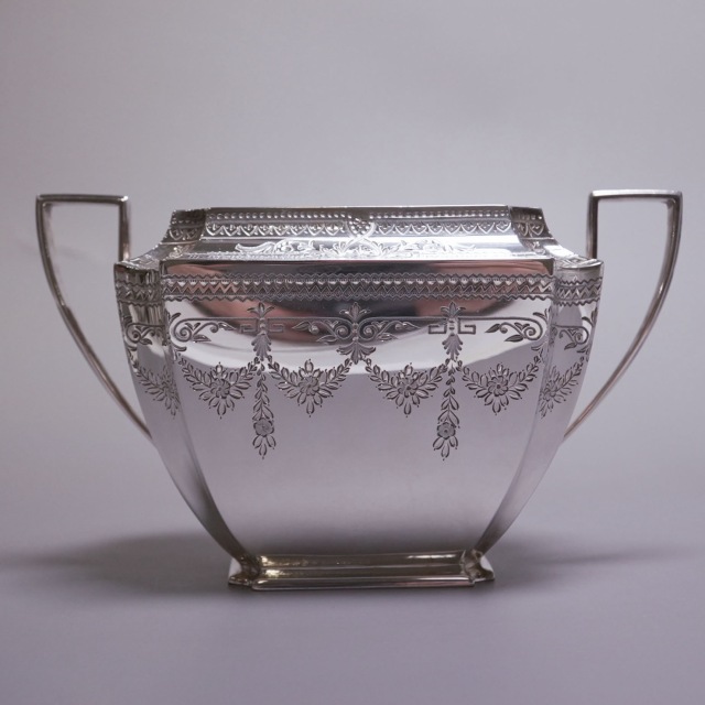 イギリス 1880年代 シルバー ティーサービス4点 ECJPTD0055