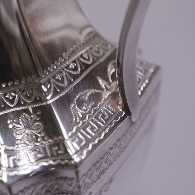 イギリス 1880年代 シルバー ティーサービス4点 ECJPTD0055