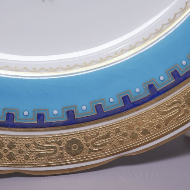 イギリス 1850年代 磁器 Minton ミントン 花紋プレート ECJPTD0057