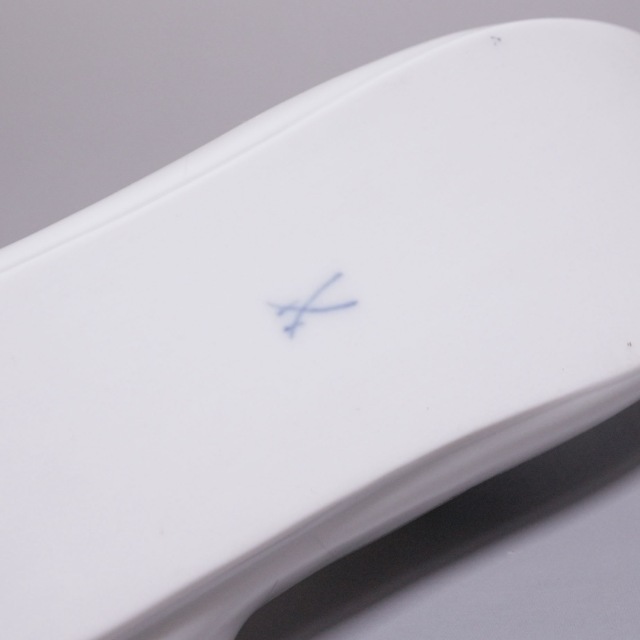 ドイツ 1880年代 磁器 MEISSEN マイセン 小花スリッパオブジェ ECJPTD0060