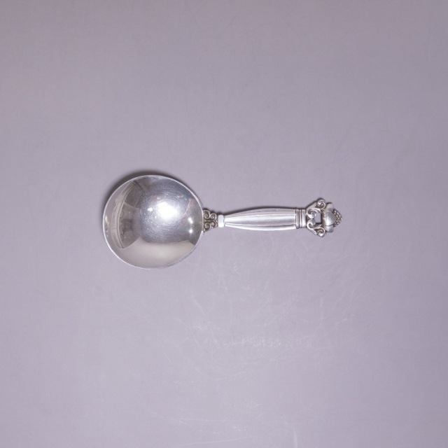 デンマーク 1910年代 シルバー Georg Jensen ジョージ ジェンセン ティーキャディスプーン ECJPTD0062