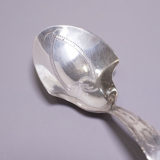 イギリス 1800年代 シルバー ティーキャディスプーン ECJPTD0064