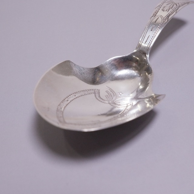 イギリス 1800年代 シルバー ティーキャディスプーン ECJPTD0064