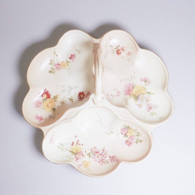 イギリス 1900年代 磁器 Royal Worcester ロイヤルウースター 菓子皿 ECJPTD0073