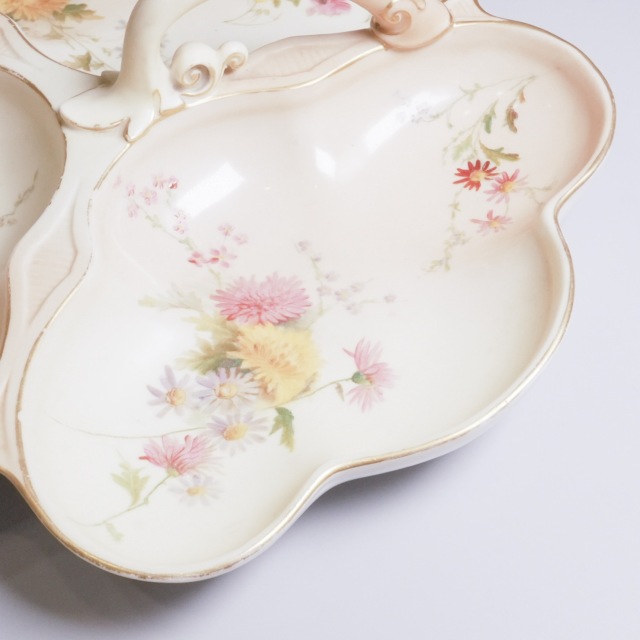 イギリス 1900年代 磁器 Royal Worcester ロイヤルウースター 菓子皿 ECJPTD0073
