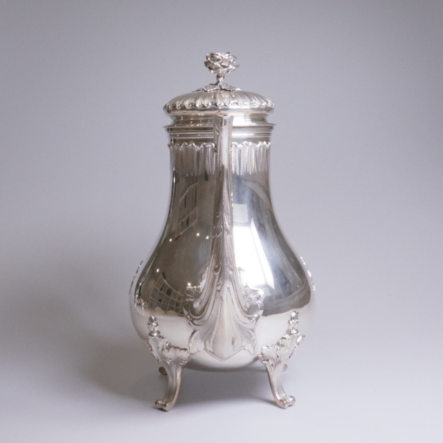 フランス 1880年代 シルバー 純銀製フランスコーヒーポット ECJPTD0074