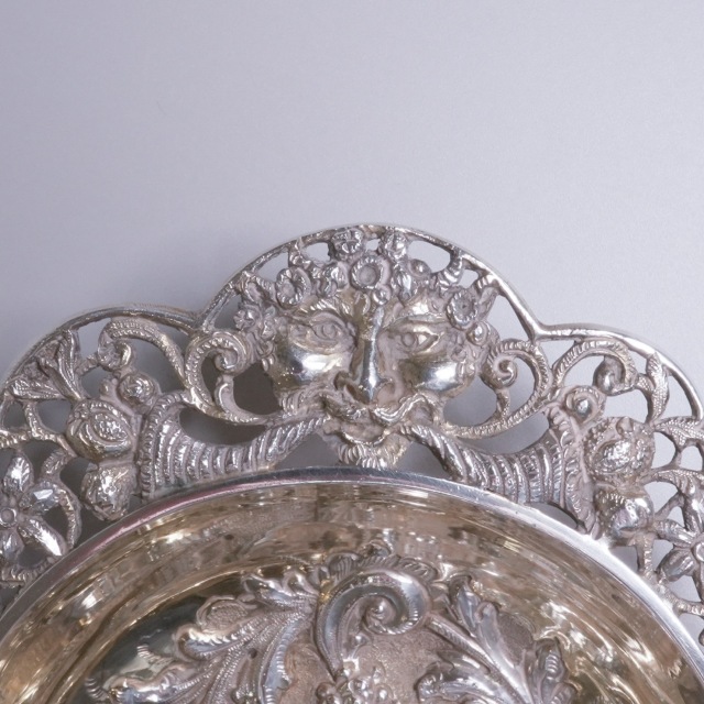 イギリス 1890年代 シルバー 純銀製ピアスバスケット ECJPTD0075