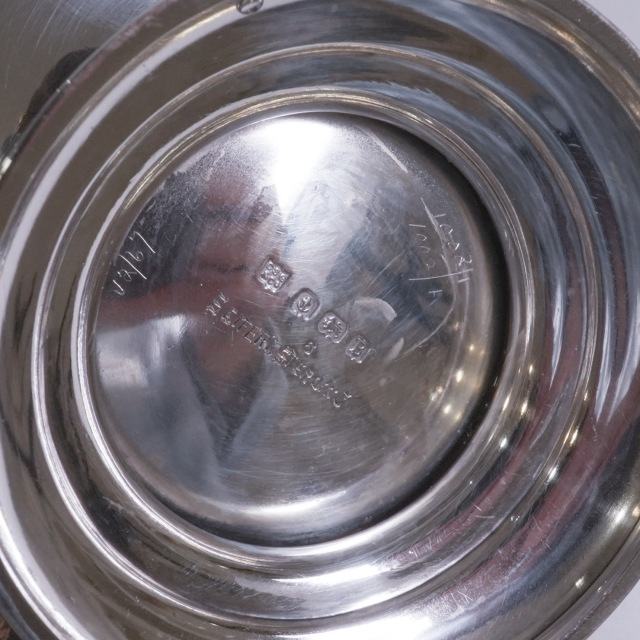 イギリス 1900年代 シルバー 純銀製花紋ティーサービス4点 ECJPTD0076