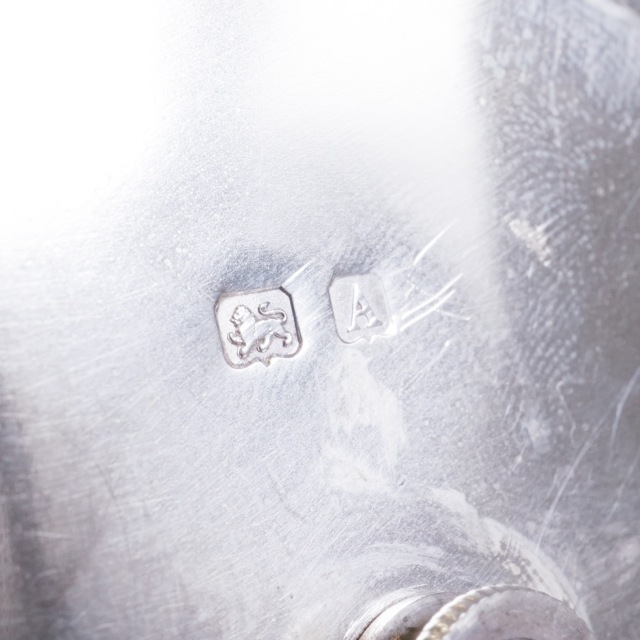 イギリス 1900年代 シルバー 純銀製花紋ティーサービス4点 ECJPTD0076