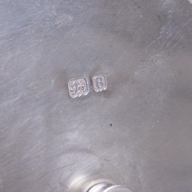 イギリス 1900年代 シルバー 純銀製花紋ティーサービス4点 ECJPTD0076