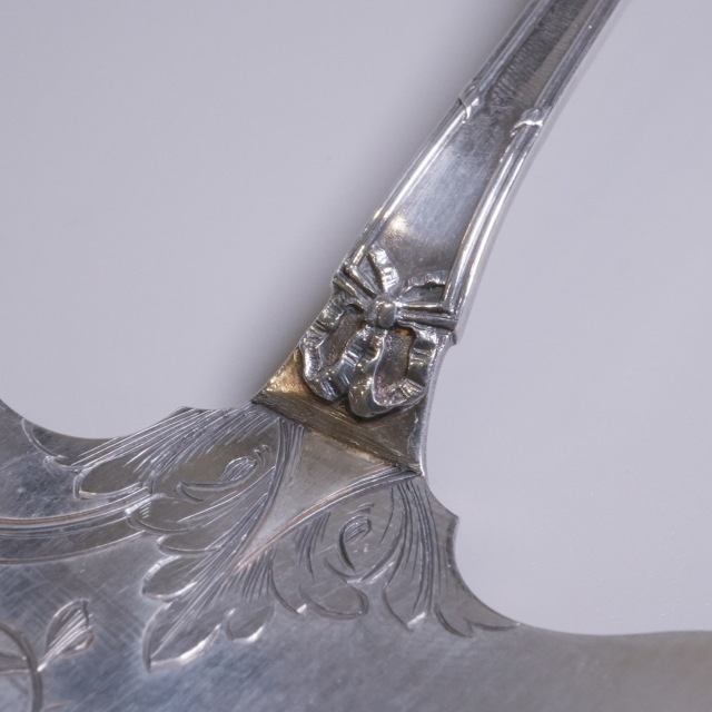 フランス 1800年代 シルバー 純銀製ケーキサーバー ECJPTD0078