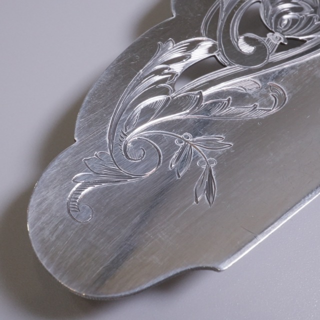 フランス 1800年代 シルバー 純銀製ケーキサーバー