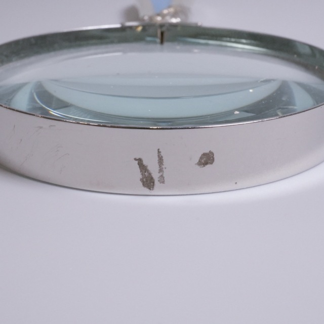 イギリス 1920年代 シルバー 純銀製ブルーエナメル細工ルーペ