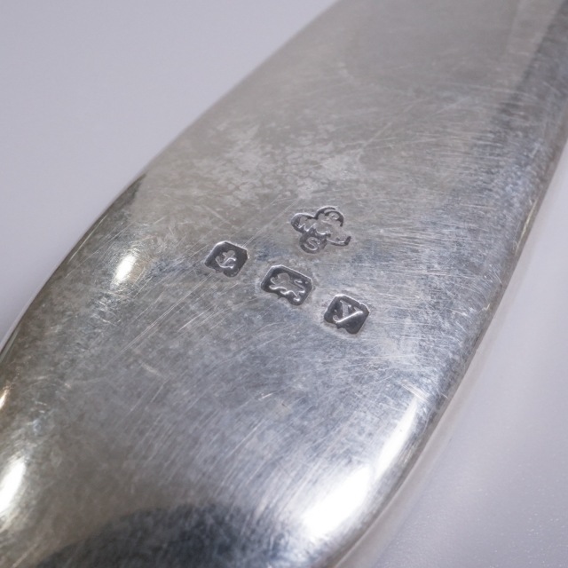 イギリス 1920年代 シルバー 純銀製ブルーエナメル細工ルーペ