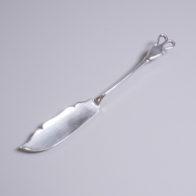 イギリス 1900年代 シルバー 純銀製バターナイフ2本セット（箱入） ECJPTD0080