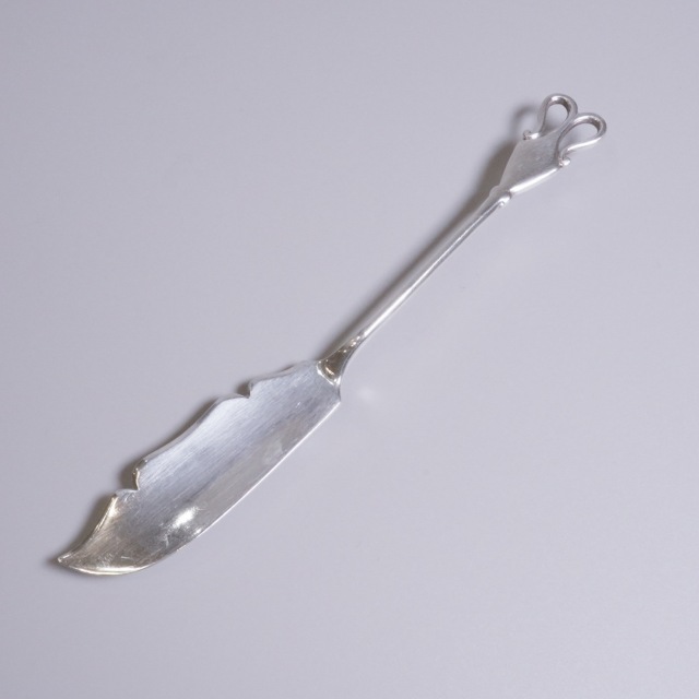 イギリス 1900年代 シルバー 純銀製バターナイフ2本セット（箱入） ECJPTD0080