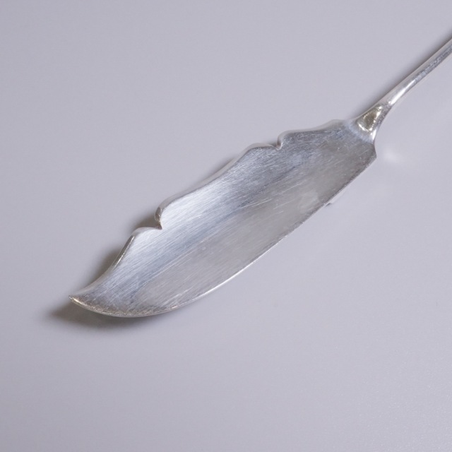 イギリス 1900年代 シルバー 純銀製バターナイフ2本セット（箱入） ECJPTD0080