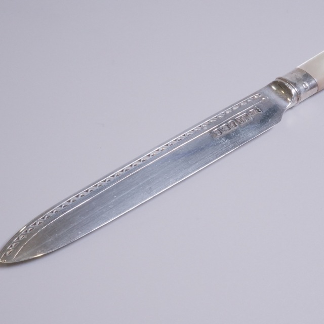 イギリス 1890年代 シルバー 純銀製白蝶貝デザートセット ECJPTD0082