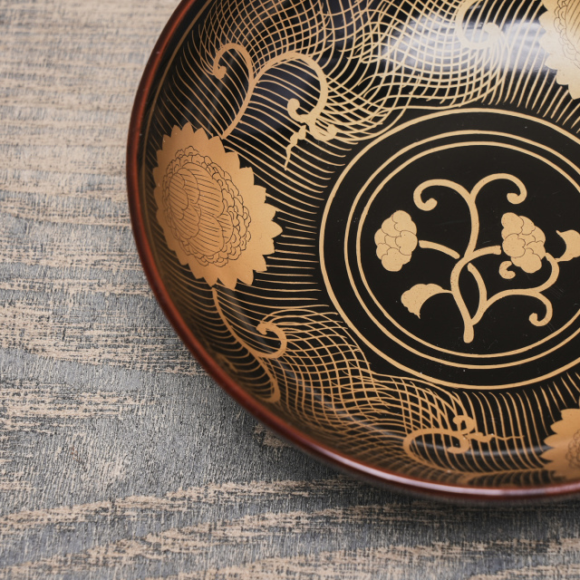 ウッド ラッカー 金ラン手蒔絵小鉢 ECJPYT0014