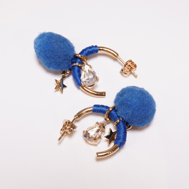 イタリア 新品 真鍮 ポリエステル rada ラダ Daniela Ravaioni ダニエラ ラヴァイオーニ ピアス ECRD0014