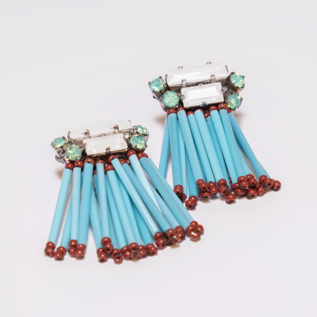 イタリア 新品 真鍮 ガラス rada ラダ Daniela Ravaioni ダニエラ ラヴァイオーニ イヤリング ECRD0046