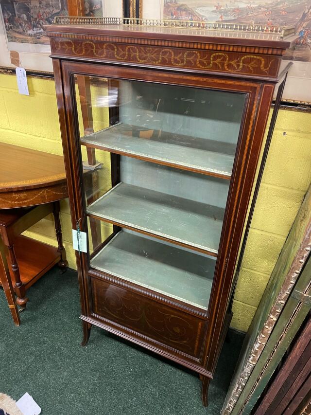 イギリス 1900年代 マホガニー ガラスキャビネット ECUKBW0010