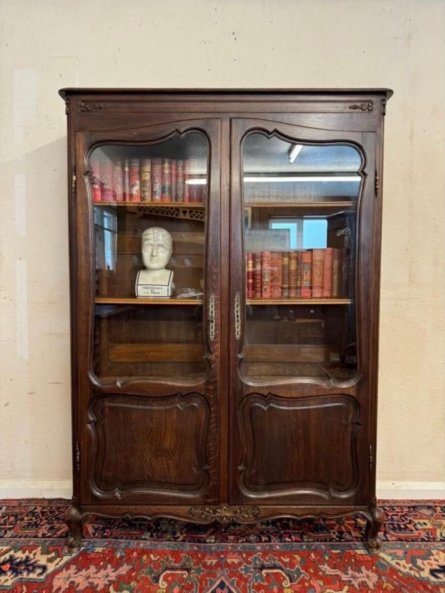 フランス 1930年代 オーク ブックキャビネット
