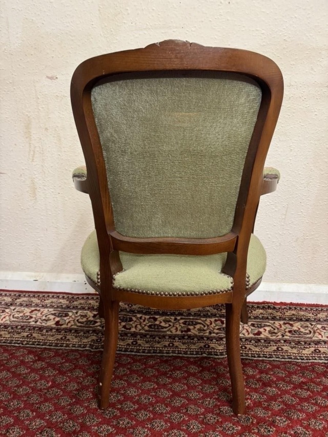 フランス 1950年代 オーク フレンチニードルポイントチェア