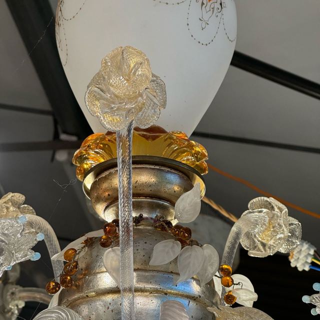 イタリア 1900年代 ガラス シャンデリア