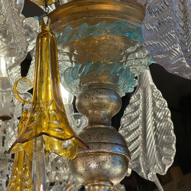 イタリア 1900年代 ガラス シャンデリア