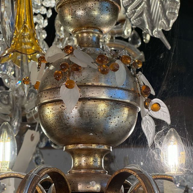 イタリア 1900年代 ガラス シャンデリア