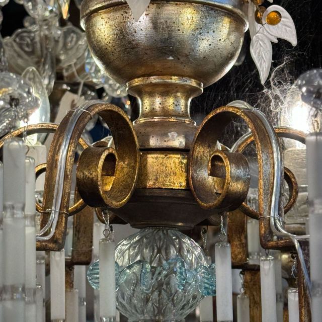 イタリア 1900年代 ガラス シャンデリア